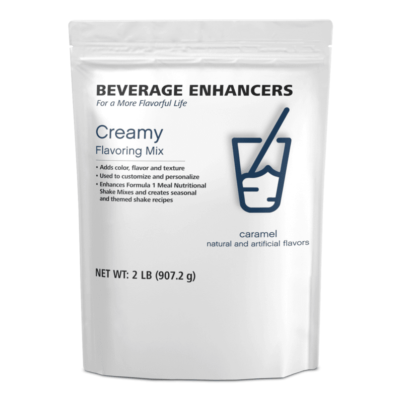 Creamy Flavoring Mix | Rich & Creamy Flavor Blend 2 lb pouch for tasty shakes and smoothies with sugar-free caramel flavor.