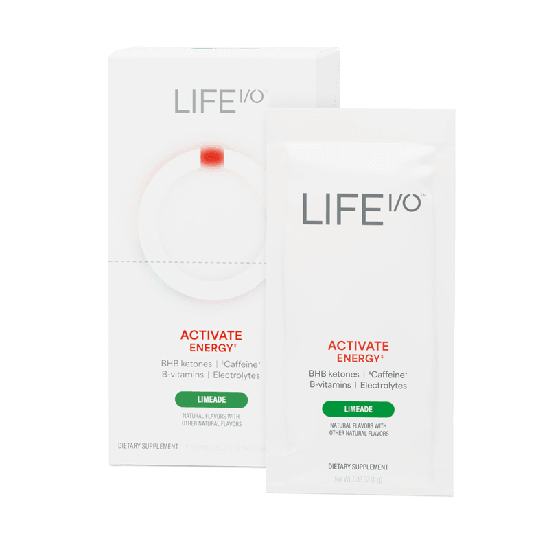 Life I/O Activate Energy Limeade energy supplement sachets