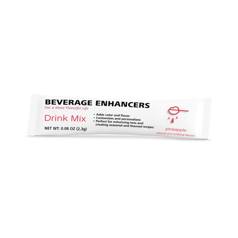 Beverage Enhancers Drink Mix Single-Serve Packets pineapple flavor adds flavor to teas and beverages.