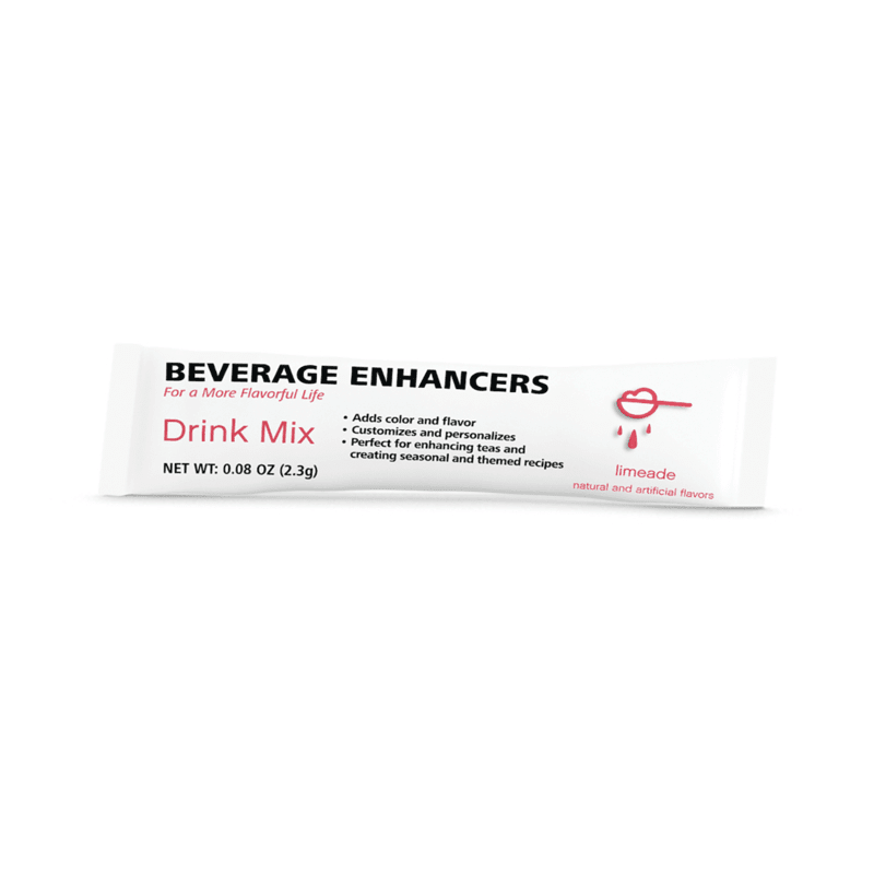 Beverage Enhancers Drink Mix Single-Serve Packets Limeade flavor; perfect for enhancing tea and adding flavor.