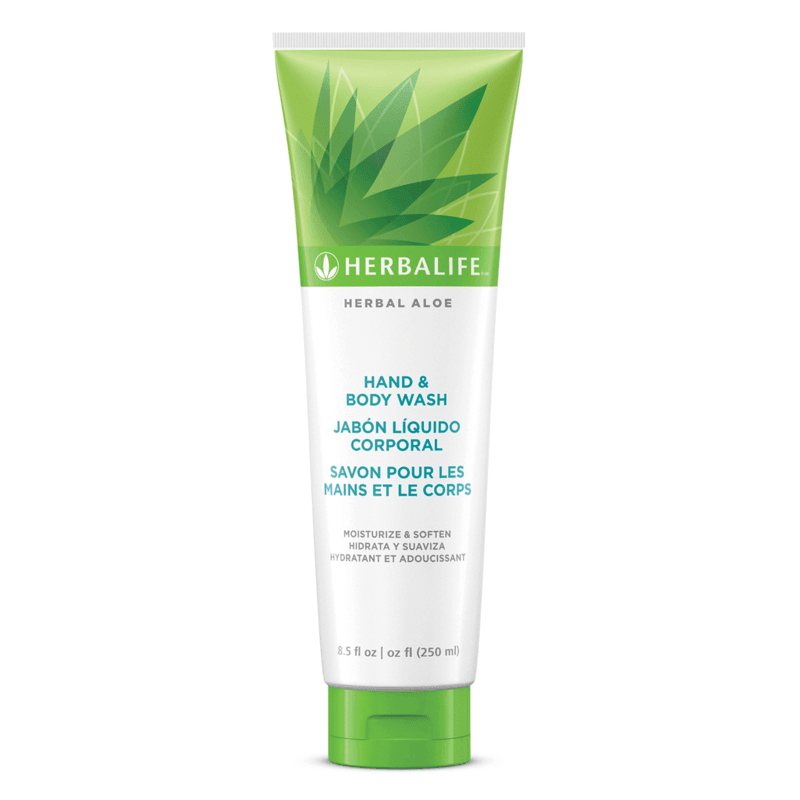 Herbal  Aloe Hand & Body Wash | Gentle Cleanse in a 250ml tube, providing gentle cleansing and moisturizing for skin.
