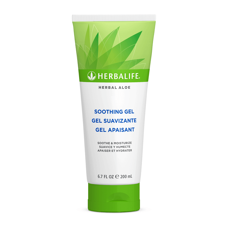 AlVivo Herbal Aloe Soothing Gel in a green tube, infused with aloe vera for moisturizing and soothing skin.