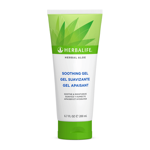 AlVivo Herbal Aloe Soothing Gel in a green tube, infused with aloe vera for moisturizing and soothing skin.