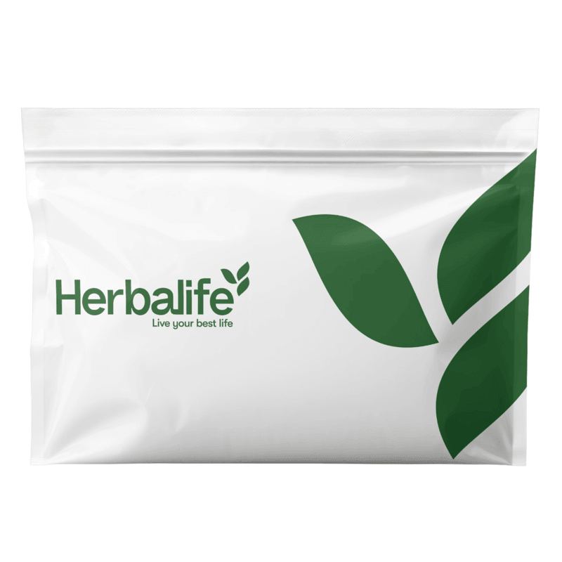 Herbalife Branded Resealable Bags - Large, featuring logo and leaves, ideal for fresh storage of nutritional products.