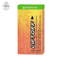 AlVivo Liftoff® effervescent energy supplement tablets in Tropical Fruit flavor, 10-count packaging for instant energy boost.
