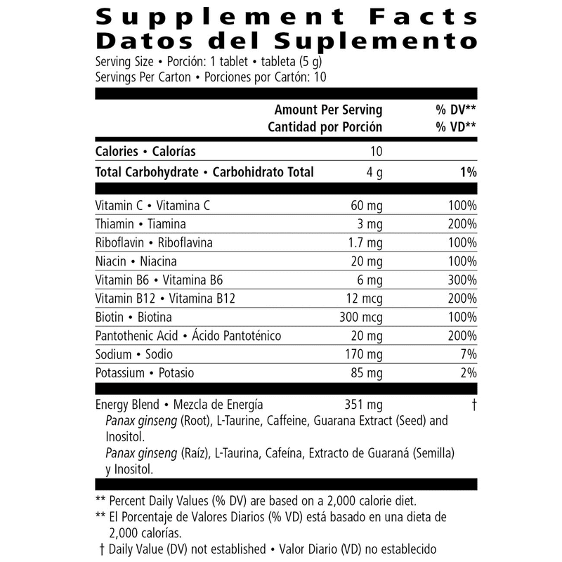 AlVivo Liftoff® Supplement Facts including vitamins, caffeine, and energy blend ingredients.