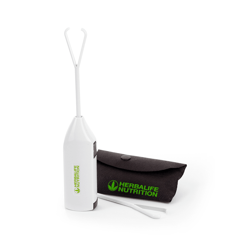 AlVivo Mini Mixer - Portable Shake Solution featuring a compact design and included carrying pouch for on-the-go nutrition.