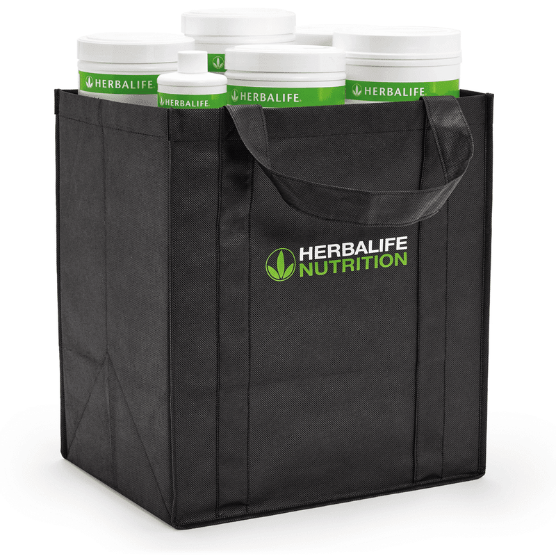 AlVivo Reusable Branded Bag | Sustainable & Donates filled with Herbalife Nutrition products.
