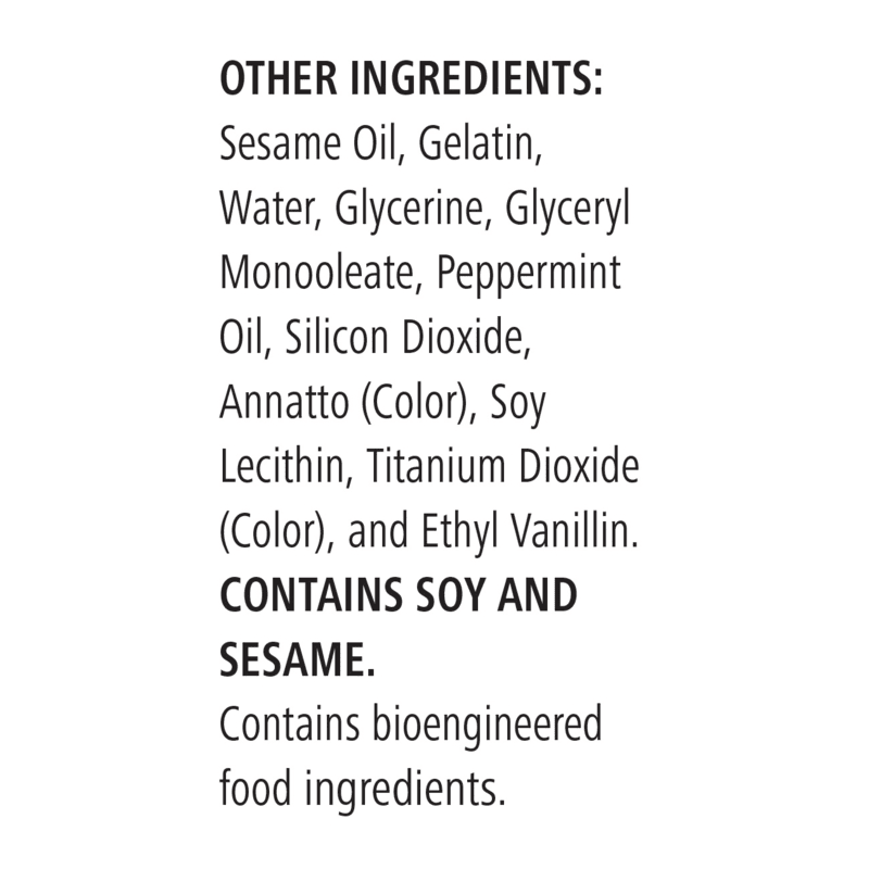Other ingredients list for CoQ10 Plus | Cellular Energy & Antioxidant Support, including soy and sesame.