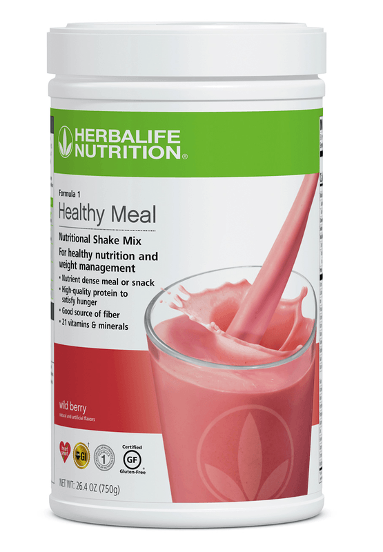 Formula 1 Healthy Meal Nutritional Shake Mix in Wild Berry flavor for healthy nutrition and weight management.