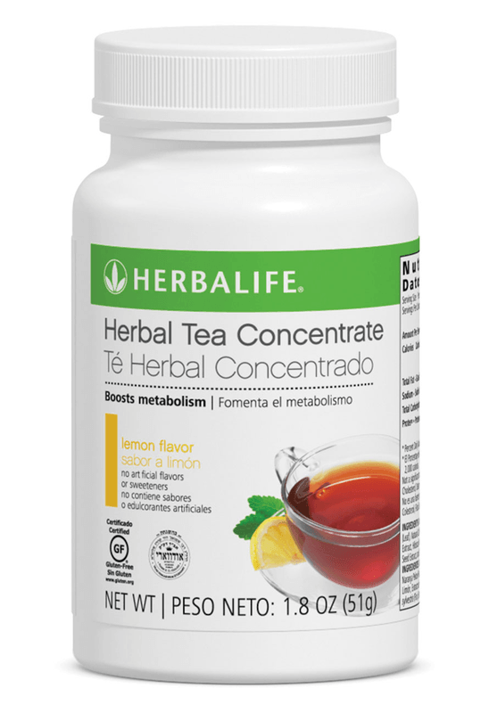 Herbal Tea Concentrate 1.8 Oz lemon flavor, boosts metabolism and energizes with 85 mg of caffeine per serving.