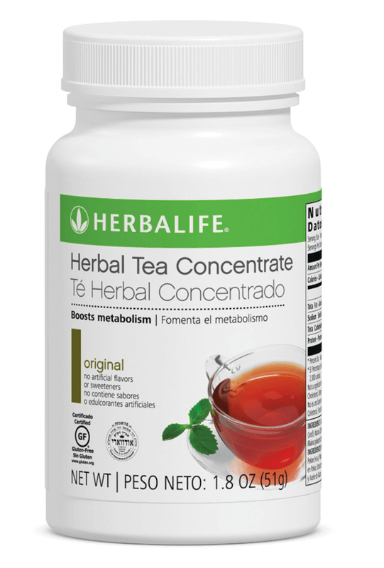 Herbal Tea Concentrate 1.8 Oz Original flavor boosts metabolism and provides energy in a refreshing low-calorie tea.