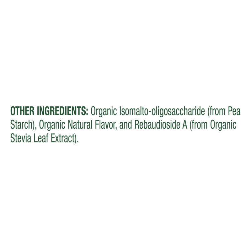 Other ingredients in HERBALIFE V Plant-Based Greens Booster: organic isomalto-oligosaccharide, natural flavor, stevia extract.