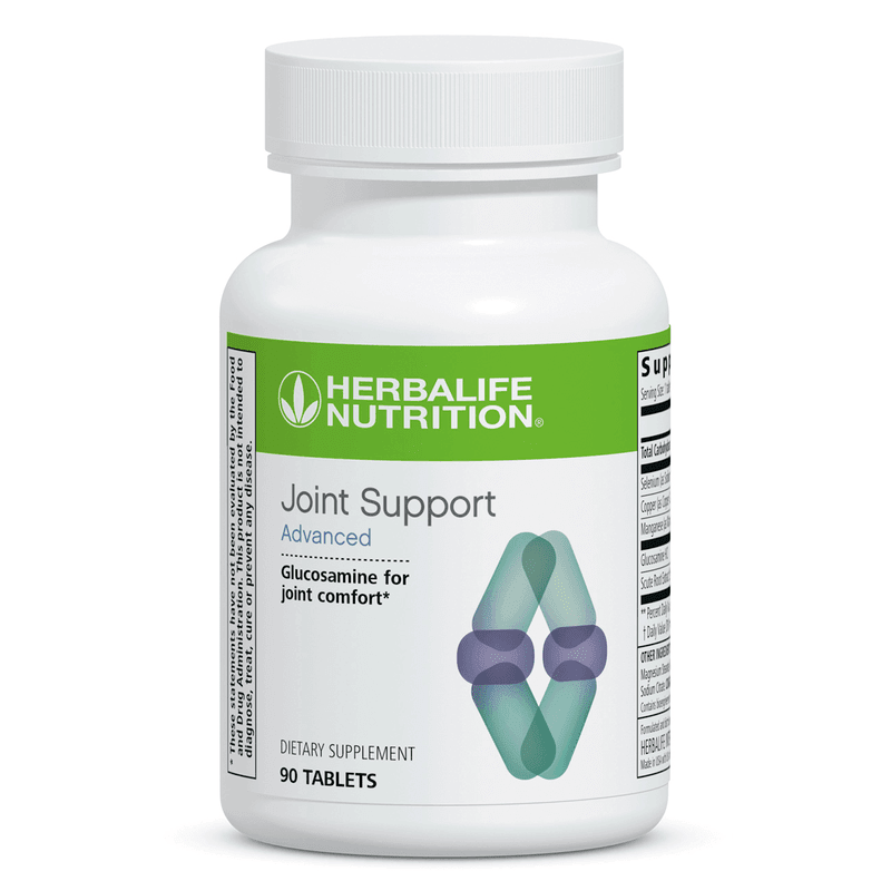 Joint Support Advanced: 90 Tablets bottle featuring glucosamine for joint comfort and healthy aging support.