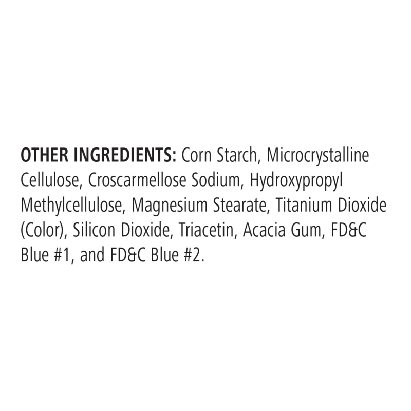 Other ingredients in AlVivo's Prelox Blue include Corn Starch, Cellulose, and various color additives.