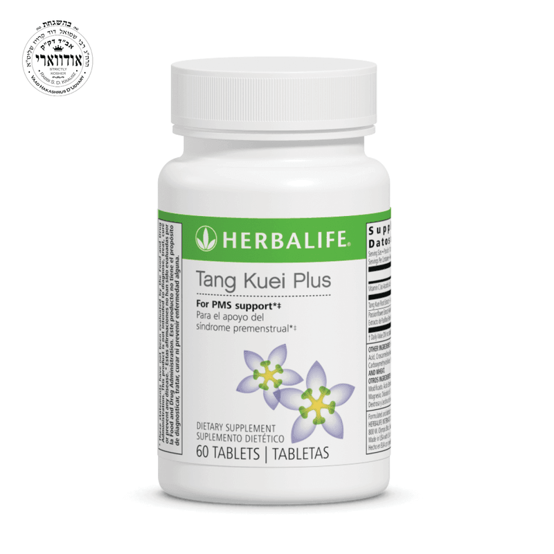 Tang Kuei Plus: Dong Quai Root for PMS Support, dietary supplement with 60 tablets for PMS relief.