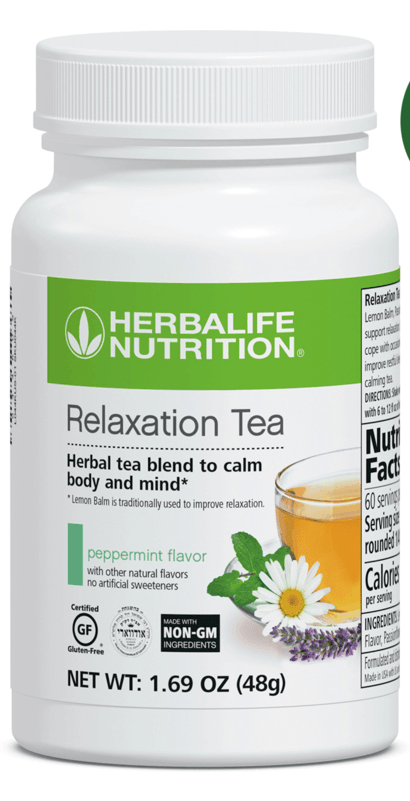 Best Peppermint Relaxation Tea in a bottle with peppermint flavor and herbal blend for calming body and mind.