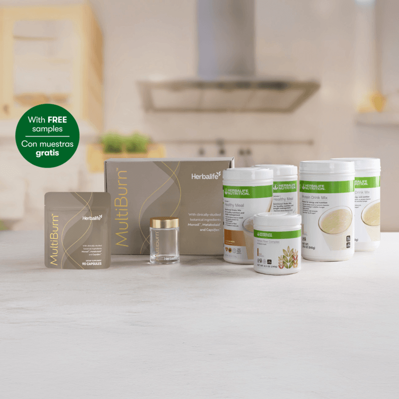 Evolve Weight Loss Program - Implies guaranteed weight loss results with MultiBurn™ and Herbalife Nutrition products.