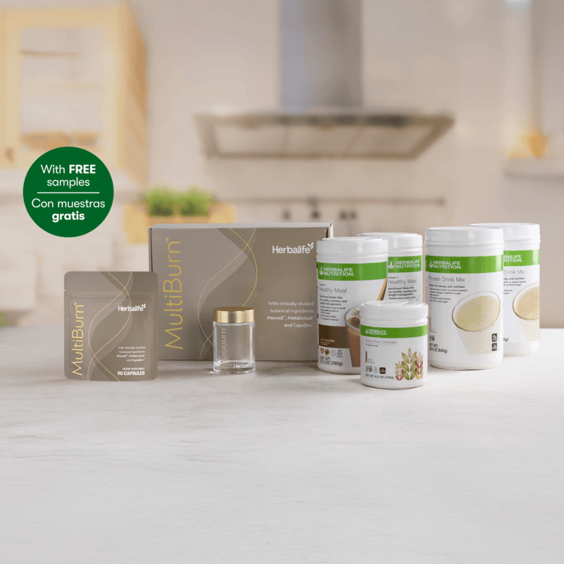 Evolve Weight Loss Program - Implies guaranteed weight loss results with MultiBurn™, protein shake and healthy meal options.