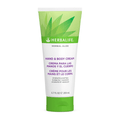 Herbal Aloe Hand & Body Cream tube featuring aloe vera and shea butter for hydration and smooth skin.