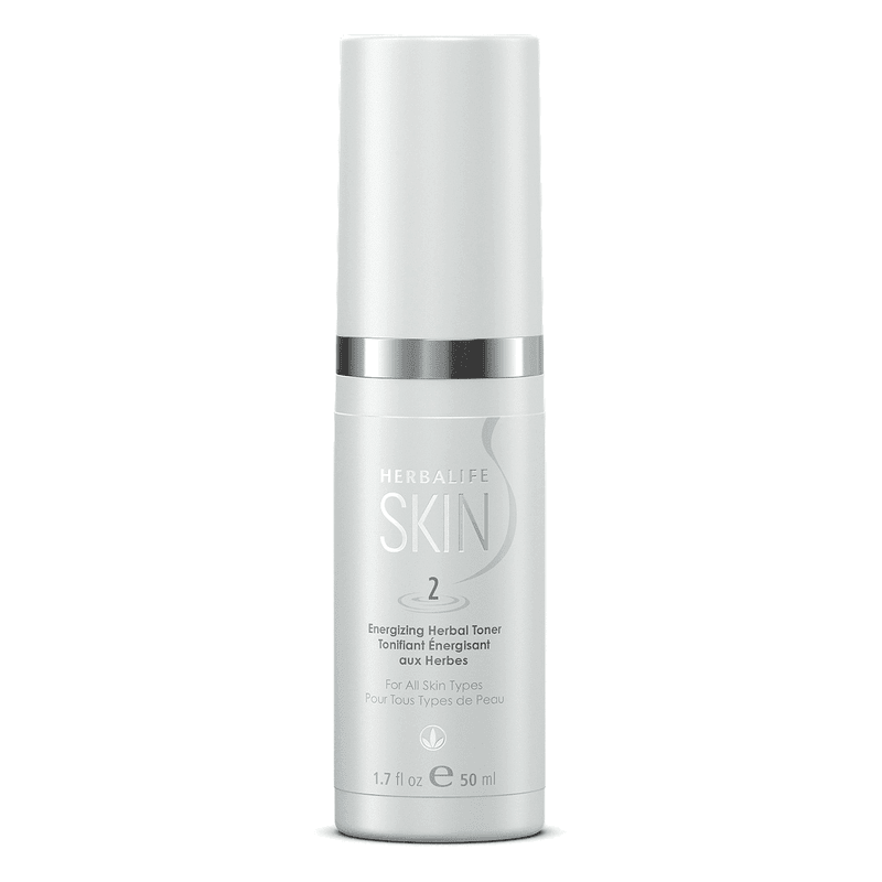 Herbalife SKIN Energizing Herbal Toner in sleek packaging, hydrating and refreshing for all skin types.
