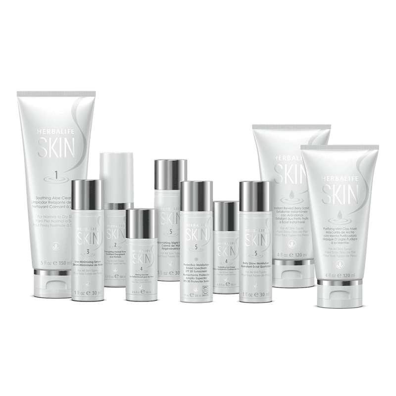 Herbalife SKIN Ultimate Program: Reveal Healthy Normal to Dry skincare products for healthy skin.