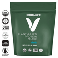 HERBALIFE V Plant-Based Protein Shake packaging showcasing classic flavor and organic certifications, 21.2 oz.