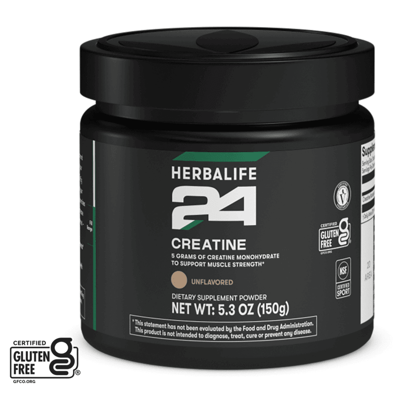 Herbalife24 Creatine unflavored dietary supplement powder for muscle strength.