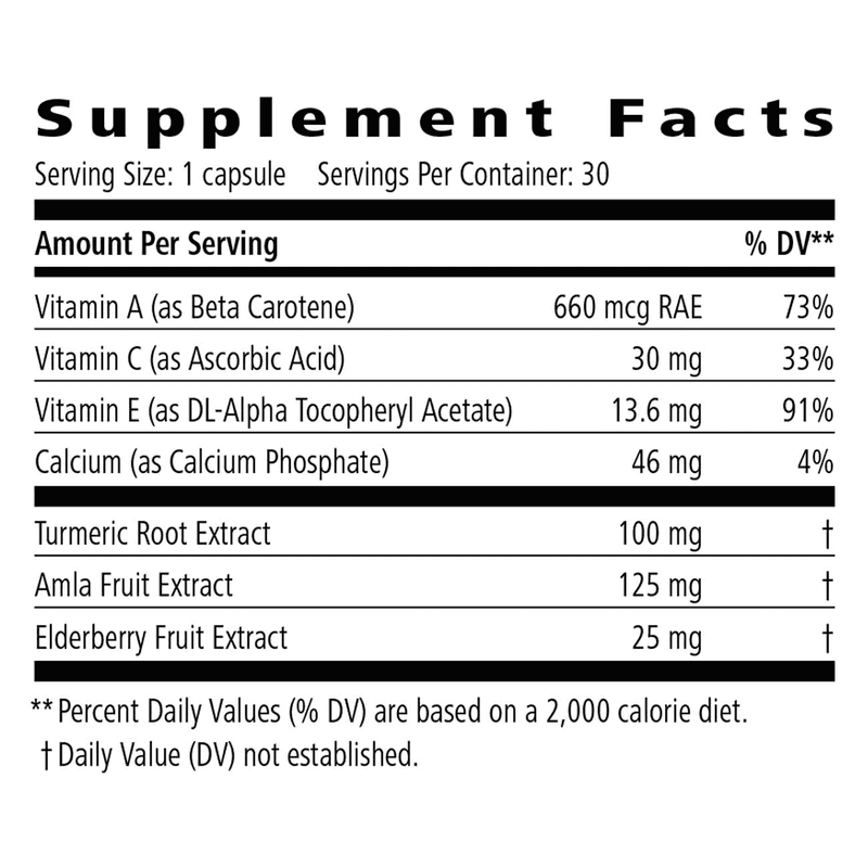 Supplement facts for Herbalife24 Restore including vitamins and herbal extracts.