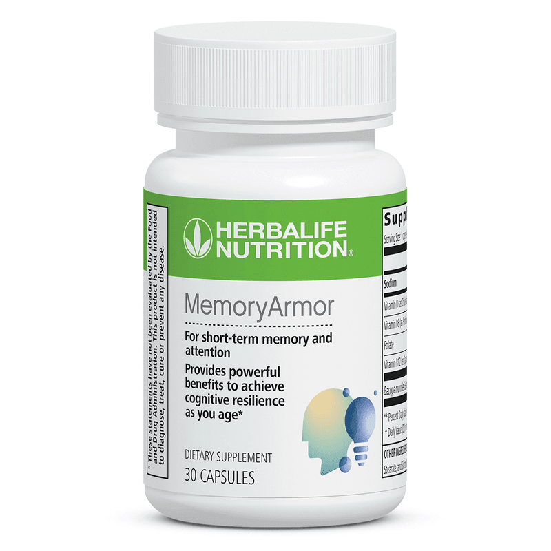 MemoryArmor: Bacopa for Brain Health & Memory Support - 30 capsules for cognitive resilience and short-term memory support.