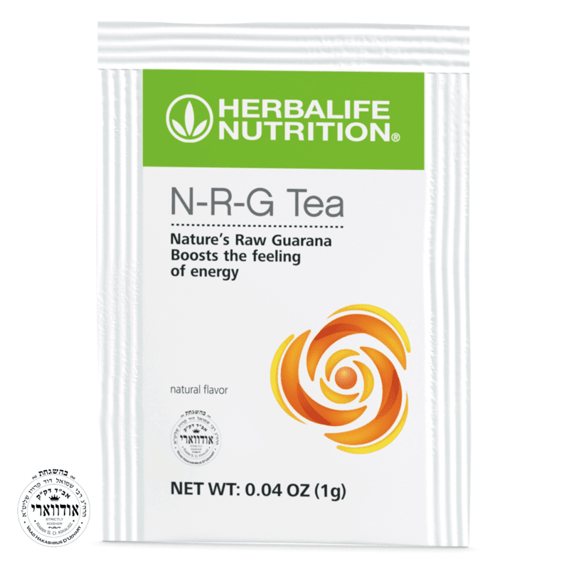 N-R-G Tea Packets - Boost Your Energy Naturally, Herbalife Nutrition tea sachet with guarana for a natural energy boost.