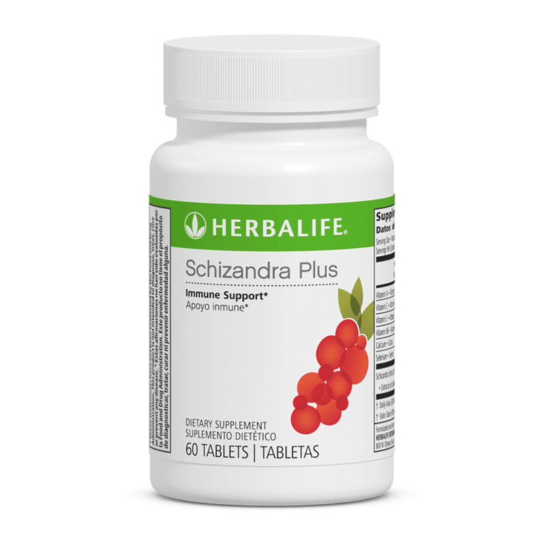 Schizandra Plus: Immune System Support Tablets bottle, 60 tablets, supporting immune health with vitamins and antioxidants.